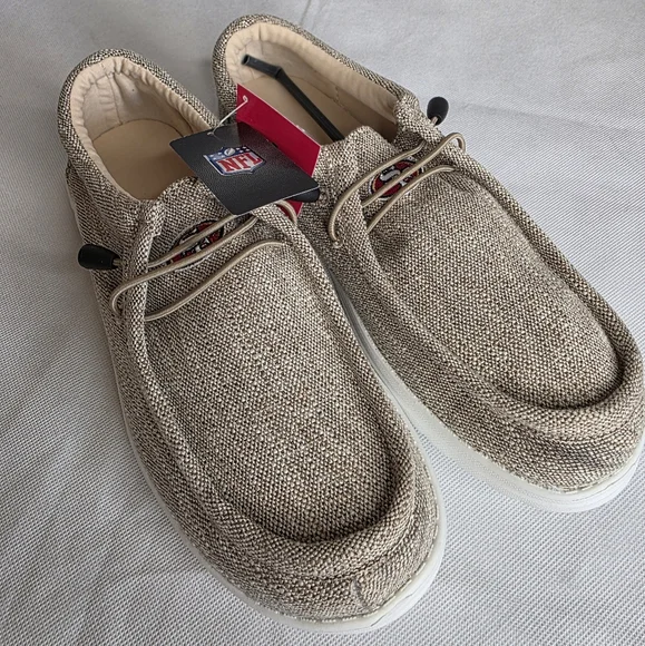 FOCO Men's NFL Team Logo Lightweight Loafers San Francisco 49ers Size S 7/8 NWT - Picture 7 of 16